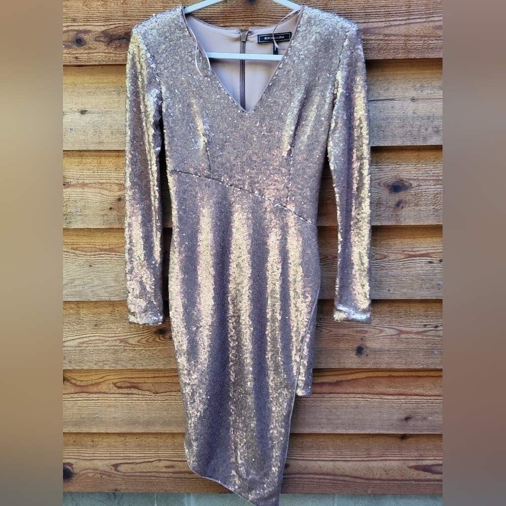 BCBG micro sequined dress 2 NWT